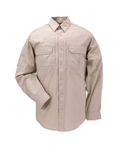 5.11 Tactical Men's Taclite Pro Long Sleeve Shirt, Front, TDU Khaki