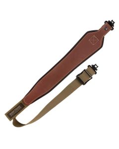 Allen BakTrak Bull Basin Leather Rifle Sling With Swivels