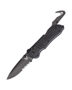 BENCHMADE 917SBK Tactical Triage Axis Folding Blade Knife w/Hook