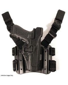 BLACKHAWK! SERPA LVL 3 Auto Lock Tactical Drop Leg Holster - Suits Glock 17, 19, 22, 23, 31 & 32