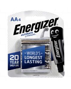 Energizer L91-BP4T AA-Cell Ultimate Lithium Battery - 4 Pack