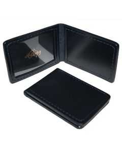 HELLWEG Leather ID Wallet Single Window - Black