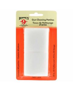 Hoppe's (1204) Gun Cleaning Patches 40 Pack - Suits .38 to .45 Cal & .410 to 20 Gauge Shotguns