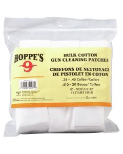 Hoppe's (1204S) Gun Cleaning Patches 500 Pack - Suits .38 To .45 Cal & .410 to 20 Gauge Shotguns