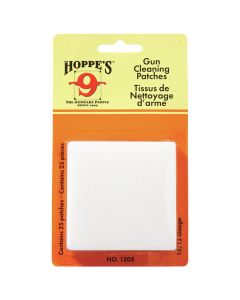 Hoppe's (1205) Gun Cleaning Patches 25 Pack - Suits 16 & 12 Gauge Shotguns