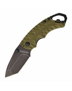 Kershaw Shuffle II Tanto Folding Blade Knife - BlackWash/Olive