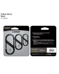 Niteize Size #2, #3 & #4 Stainless Steel S-Biner Triple Pack