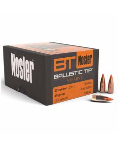 Nosler 22 Caliber 224 40GR Ballistic Tip Varmint Projectiles - 100 Pack