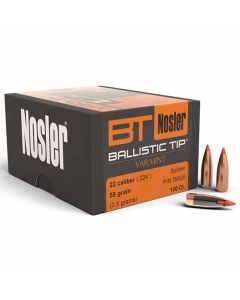 Nosler 22 Caliber 224 55GR Ballistic Tip Varmint Projectiles - 100 Pack