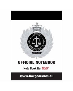 PRO-DUTY Security Officer Crowd Controller Australia Official Notebook - LAWGEAR
