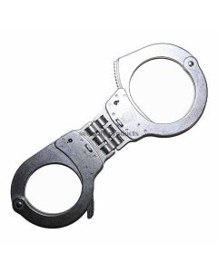 Smith & Wesson M1H Push Pin Lock Oversize Hinged Handcuffs - Nickel