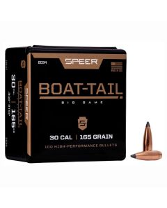 SPEER .308 CALIBER 165GR BOAT TAIL BIG GAME PROJECTILES - 100 Pack