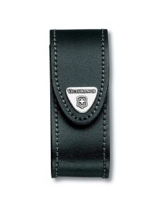 Victorinox Black Leather Knife Pouch - 2 to 4 Layer 4.0520.3