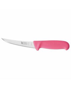 Victory 13cm Narrow Curved Boning Knife Pink